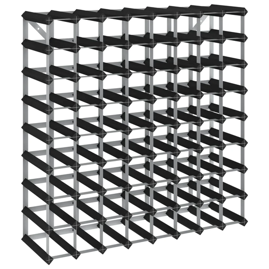 Belfry Kitchen Wine Rack For 72 Bottles Black Solid Pine Wood