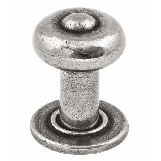 Alston Genuine Pewter Mushroom Cabinet and Drawer Knob