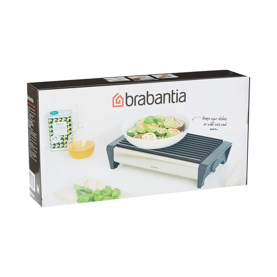 Brabantia 2 Burner Kitchen Food Warmer With Matt Grey Grill