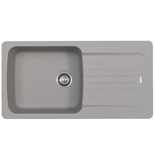 Franke Aveta 1.0 Bowl Grey Tectonite Reversible Kitchen Sink & Basket Waste Kit
