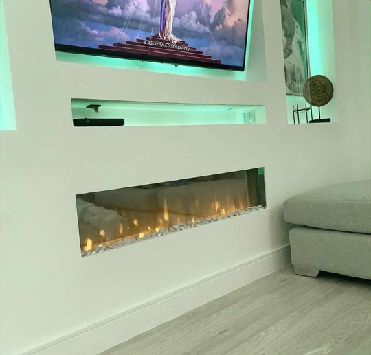 Frameless Wall Mounted Electric Fire