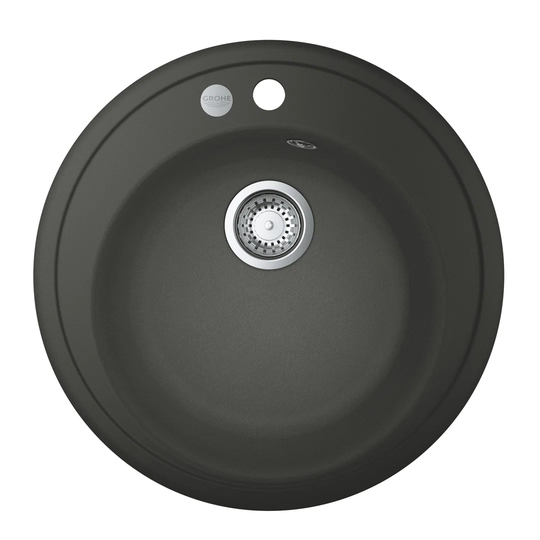 GROHE K200 composite sink, 51cm, top-mounted, 1 bowl, with overflow