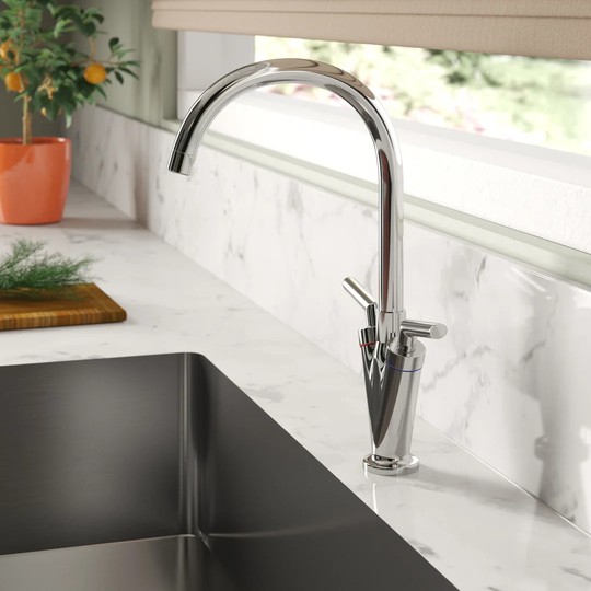 Quarter Turn Mixer Twin Lever Monobloc Tap