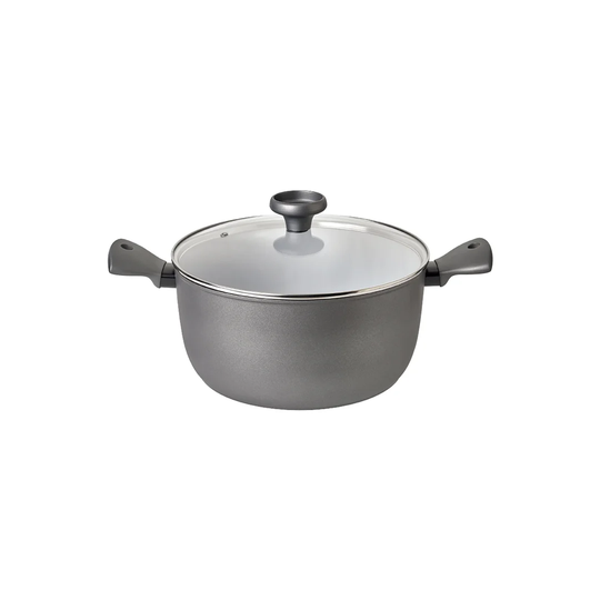 Earthpan 100% Recycled Induction Dishwasher Safe Stock Pot With Toughened Glass Lid -28cm / 7.5 Litre