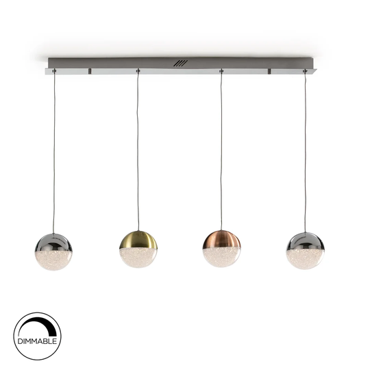 Avocet 4-Light Kitchen Island Tiered LED Pendant
