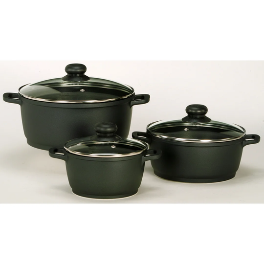 Leipzig 3-Piece Cookware Set with Lid