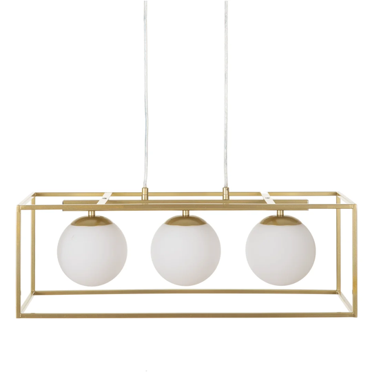 Val 3-Light Kitchen Island Rectangle Pendant
