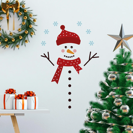 Cute Snowman Wall Sticker