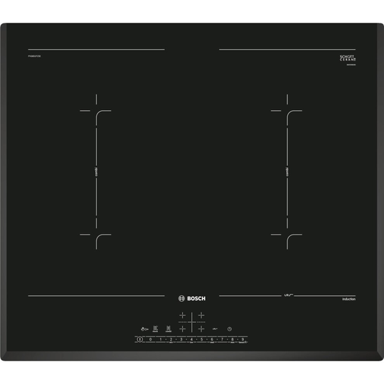 Bosch Serie 6 PVQ651FC5E 59cm Induction Hob - Black