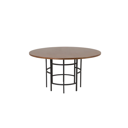 Copenhagen - Dining Table Round - Brown / Black