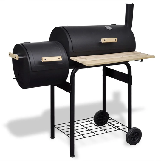 Classic BBQ Offset Charcoal Smoker and Grill