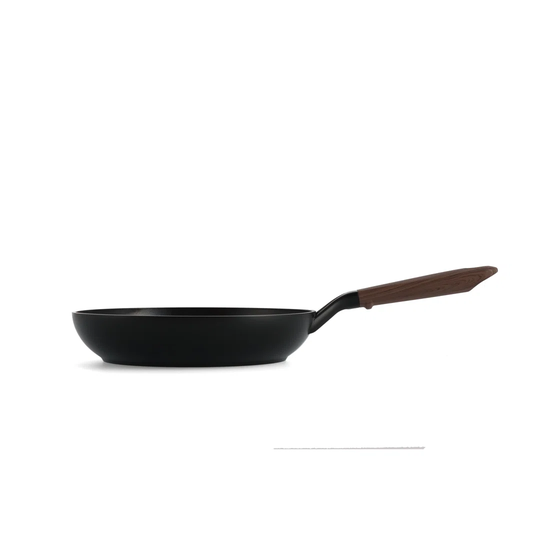 GreenPan Eco Smartsape Aluminium Non Stick Frying Pan with Dark Wood Patterned Handle