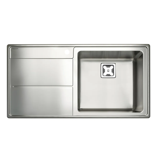 Arlington Single Bowl Inset Kitchen Sink with Waste