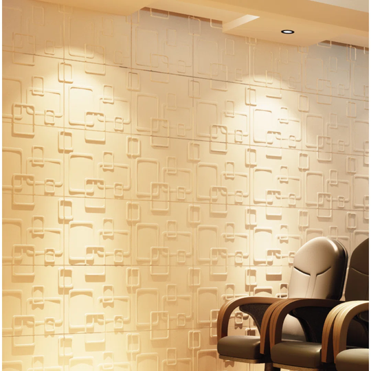 Loveland 50.04cm x 50.04cm Wood Tile in White