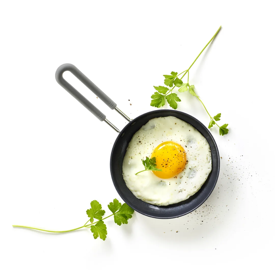 GreenPan Aluminium Mini 14cm Non Stick Egg Frying Pan with Silicon Handle