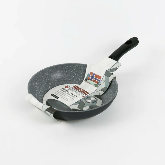 FORGECROSS Black Marble Forged Aluminium Pots & Pans[20Cm Frying Pan [514771]]