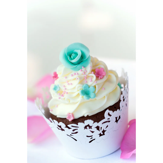 Wedding Cupcake - Wrapped Canvas Photograph