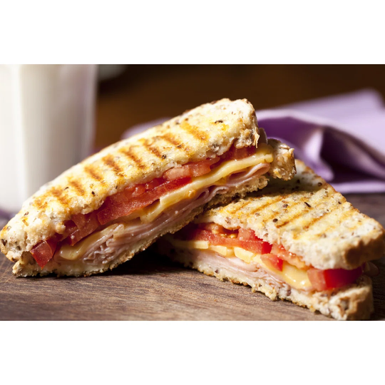 Grilled Sandwich by Robynmac - Wrapped Canvas Photograph