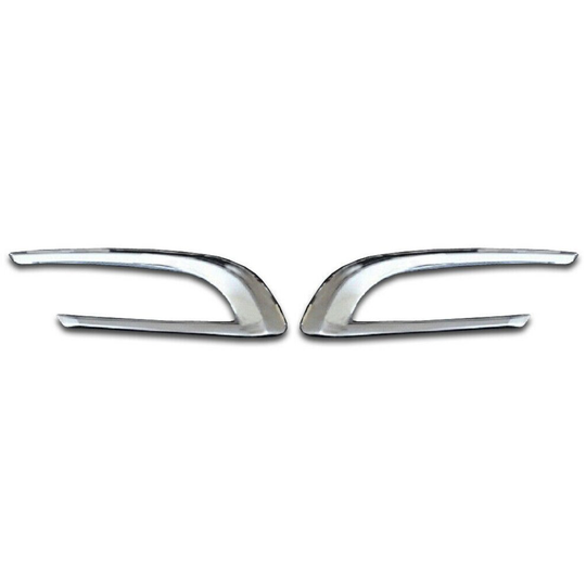 2 MIRROR UPPER GARNISH AIR GRILLE TRIM STAINLESS STEEL TRUCK SCANIA R 2010 2016