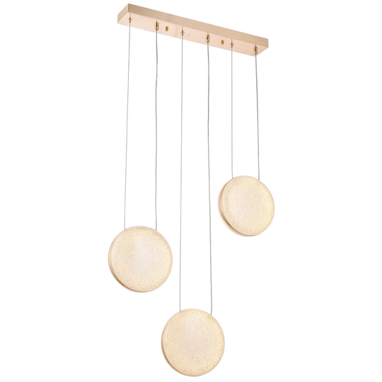 3 - Light Kitchen Island Tiered LED Pendant