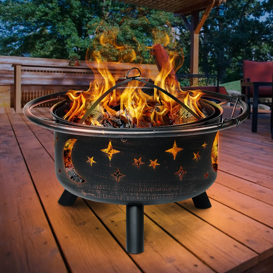 Tamas Steel Charcoal/Wood Burning Fire Pit