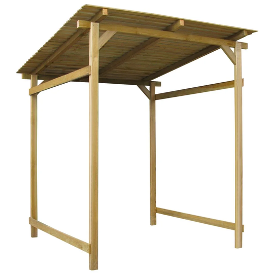 6 Ft. W x 6 Ft. D Wood Log Store