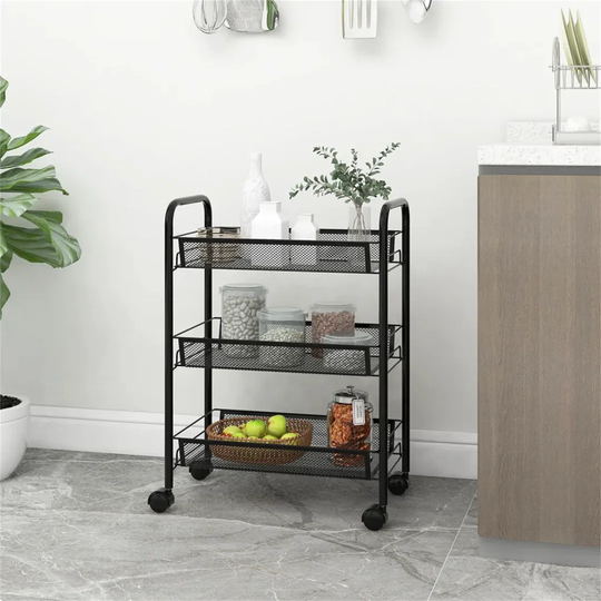Manseau 46 Cm Iron Kitchen Trolley