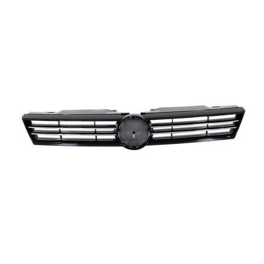 VW Jetta 2011-2014 Centre Front Bumper Main Grille Black With Chrome Moulding