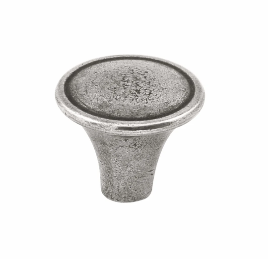Harrington Genuine Pewter Round Cabinet and Drawer Knob