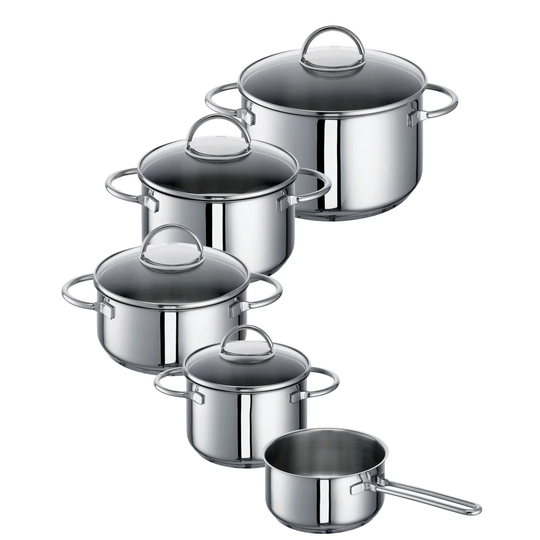 Ravenna 5-Piece Stainless Steel Cookware Set