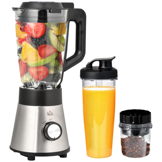 HOMCOM Countertop Blender 900W Smoothie Maker w/5 Speed Setting