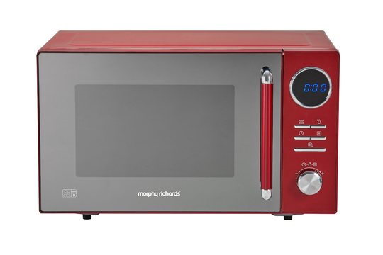 Morphy Richards 800W Standard Microwave - Red