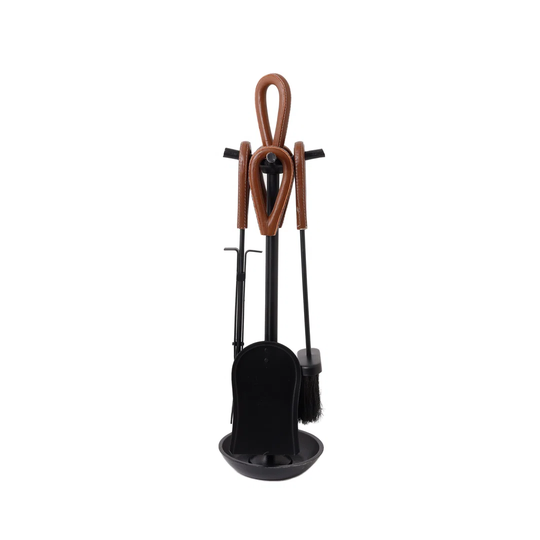 Waut 5 Piece Iron Fireplace Tool Set