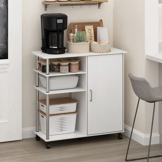 Geetika 89.92cm Kitchen Island with Locking Wheels
