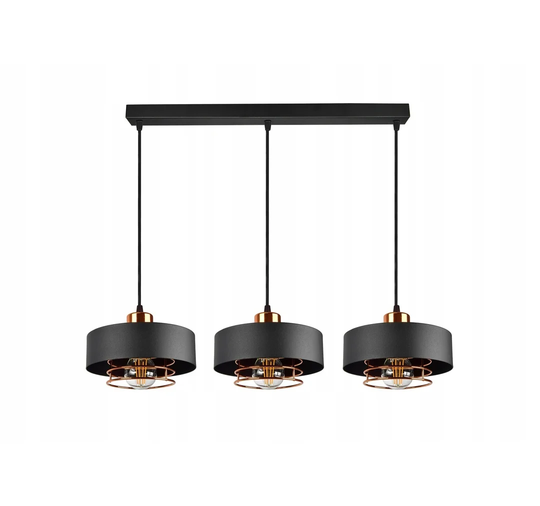 Hico 3-Light Kitchen Island Drum Pendant