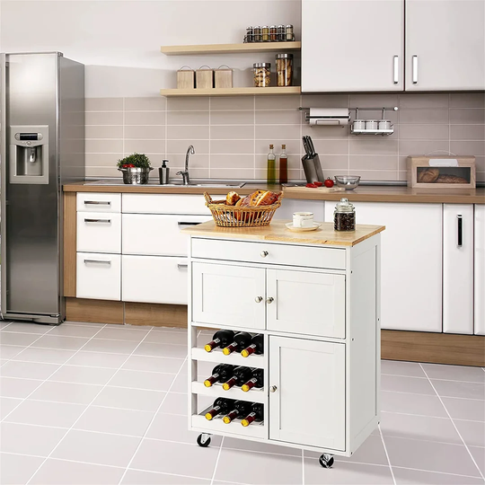 Hisako 67 Cm Kitchen Trolley with Locking Wheels
