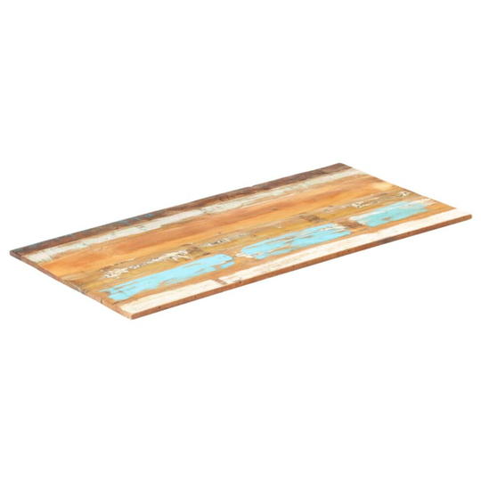 Rectangular Table Top 60x120 cm 15-16 mm Solid Reclaimed Wood