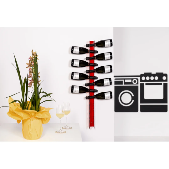 Mcathur 13 Bottle Wall Mounted Wine Rack