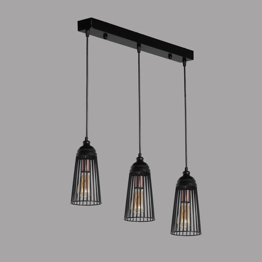 Craigatempin 3 - Light Kitchen Island Bell Pendant