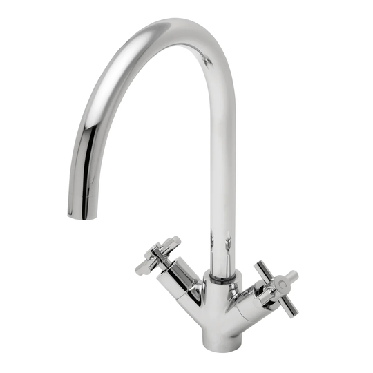 Maverick Mono Cross Handle Deck Mounted Sink Mixer