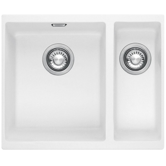 Franke SID 160 1.5 Bowl Polar White Tectonite Undermount Kitchen Sink And Waste