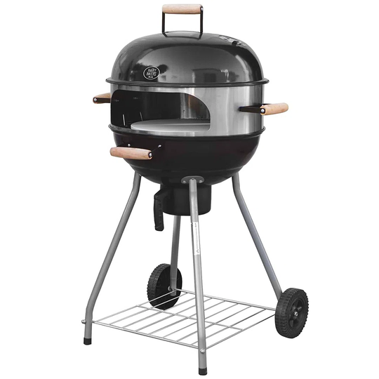 18" Kettle BBQ With Pizza Stone & Rotisserie