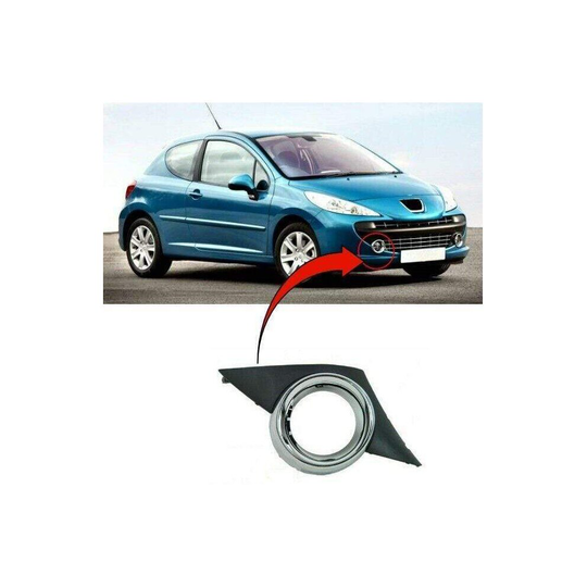Peugeot 207 2006-2009 Sport Fog Grille Bumper Spot Light Surround Chrome Right
