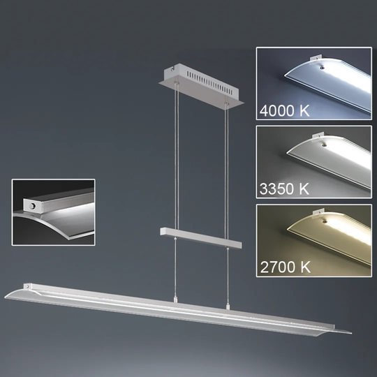 Riker 1-Light Kitchen Island Rectangle LED Pendant