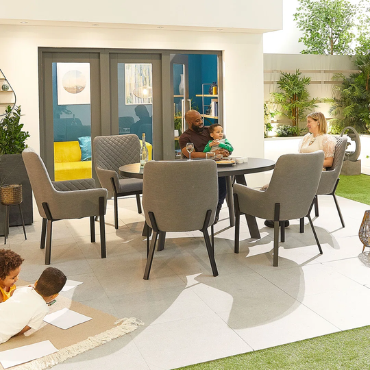 Uehling 6 Seater Dining Set with Cushions