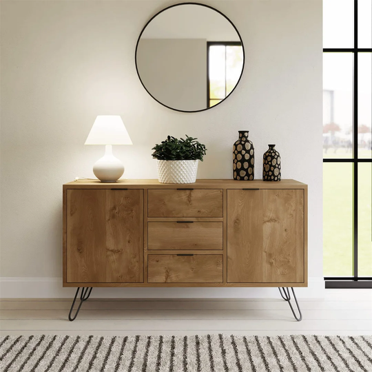 Gilman 131Cm Wide 3 Drawer Sideboard
