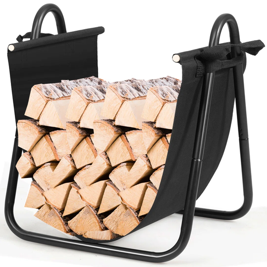 Akbez 43Cm W x 46Cm D Metal Log Rack
