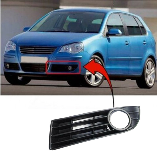 Fit Vw Polo5-9Front Bumper Fog Light Grille Cover Trim Passenger Side