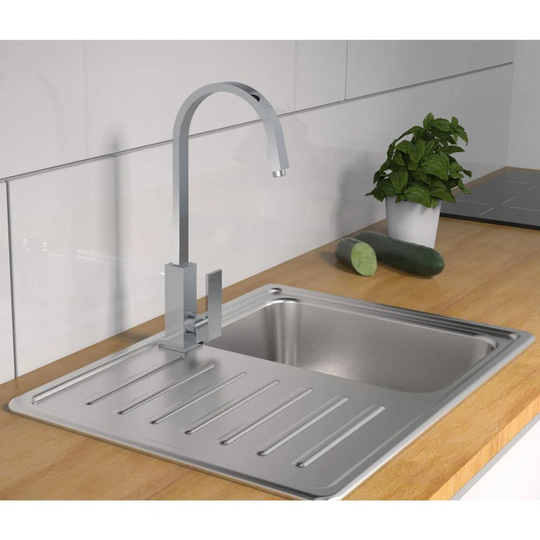 Schütte Sink Mixer with Round Spout Tokyo Chrome