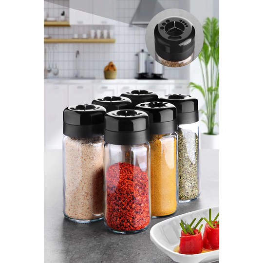 6 Spice Jars